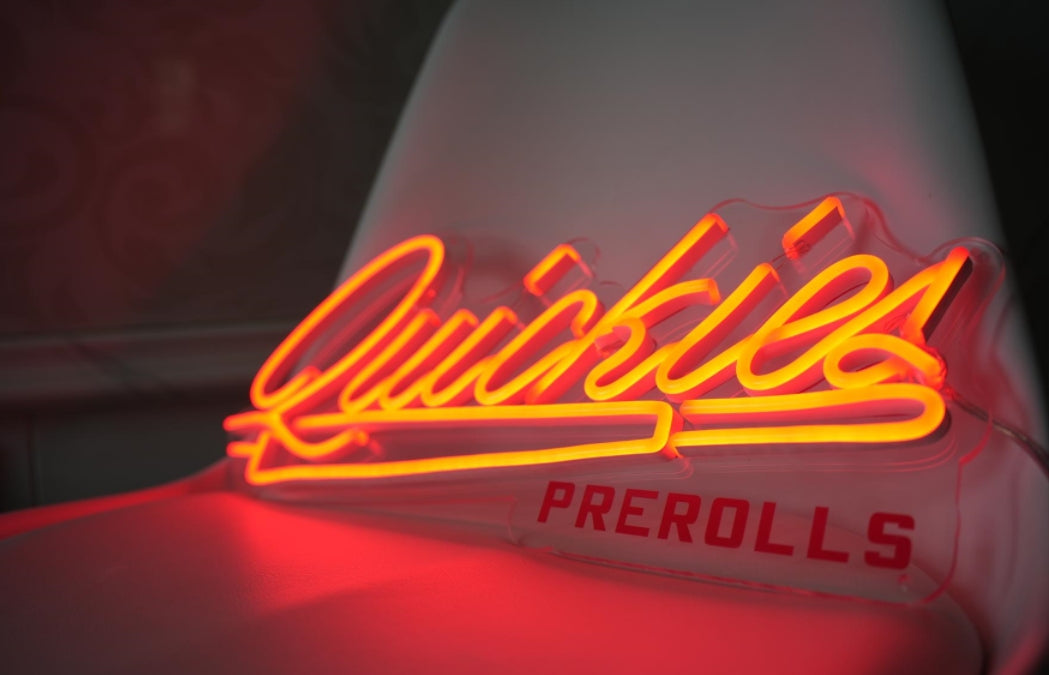 LED Neon Signs for the Logo of Quickies Prerolls